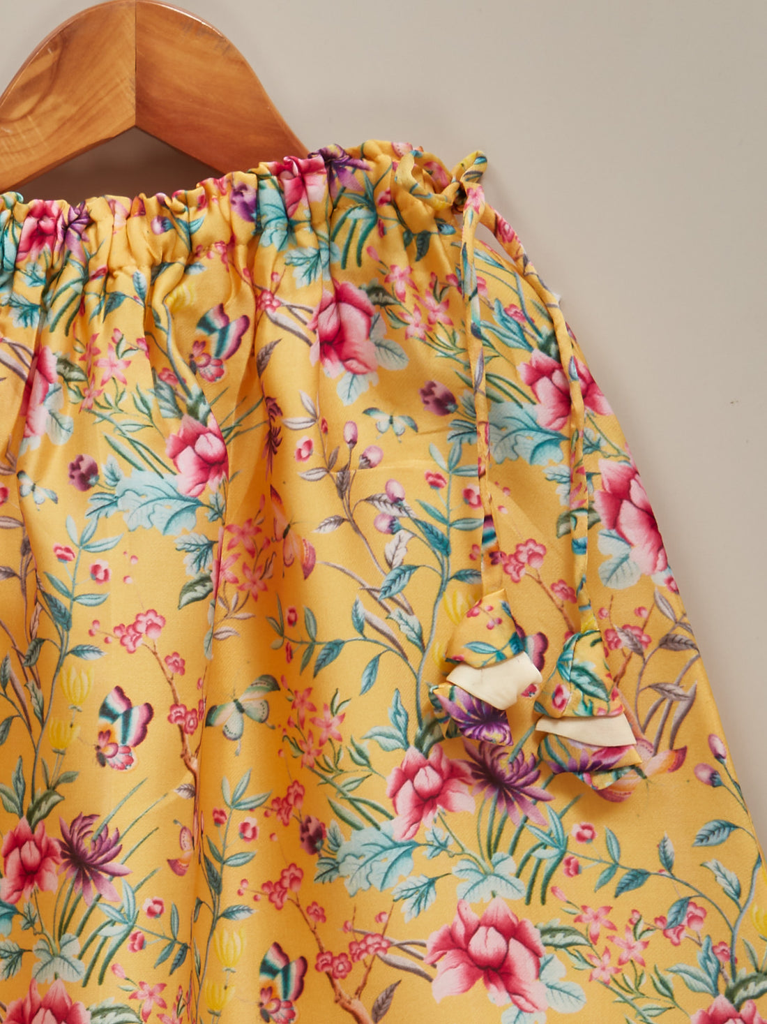 Girls | Pure Mulberry-Silk Ethnicwear | Haldi (MADE-TO-ORDER)