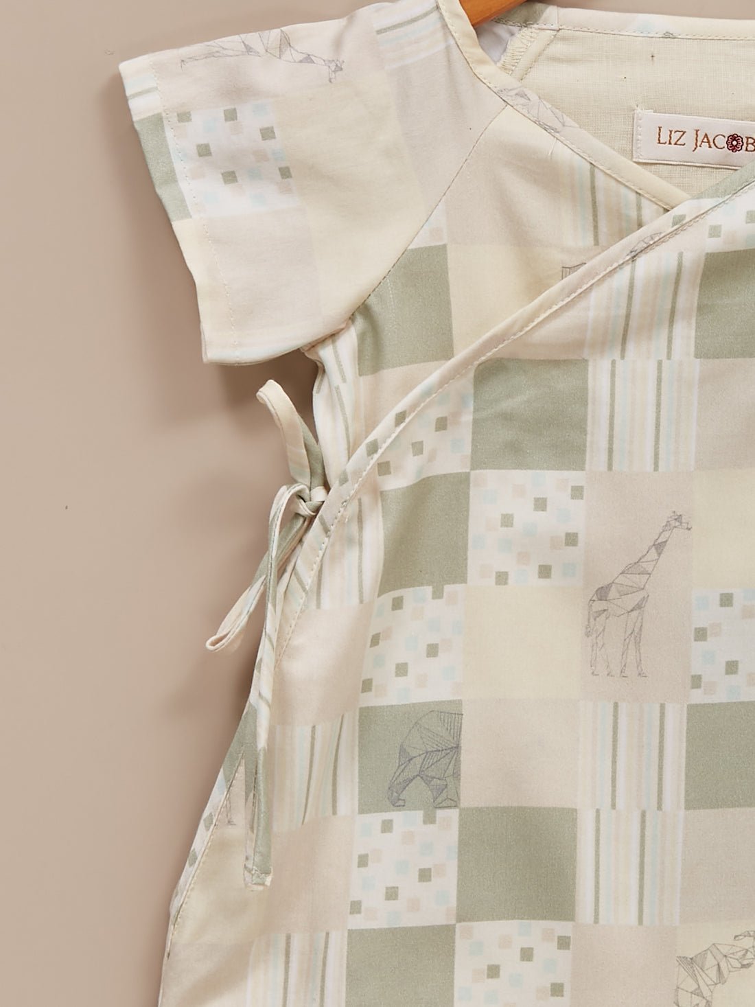 Baby Cream Cotton Kimono Romper | Friends of the forest