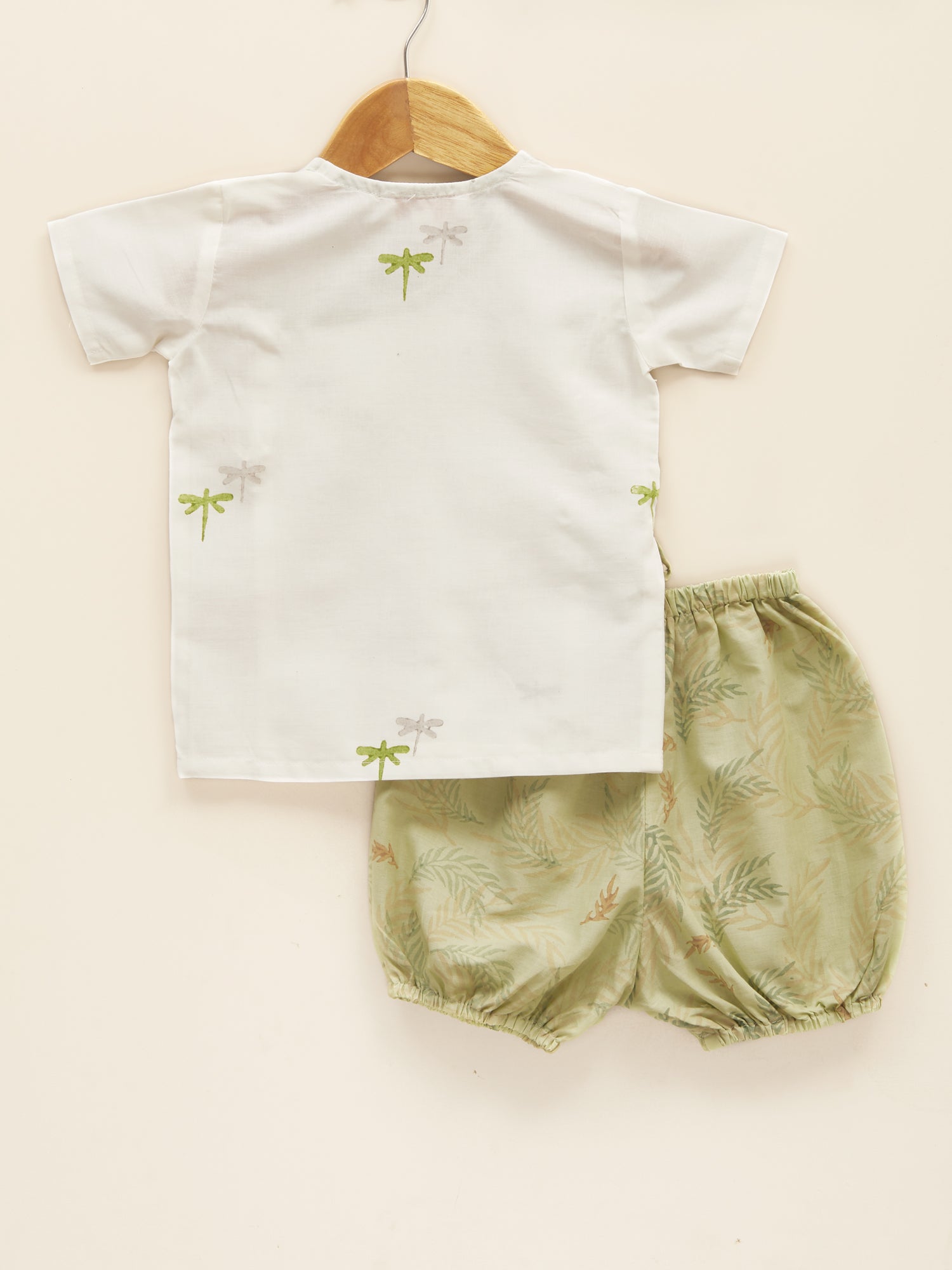 Liz Jacob jhabla sets in handblock prints for babies, lightweight and breathable